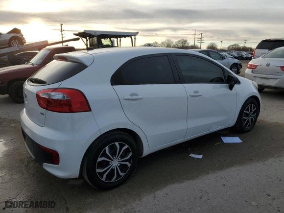 2017 Kia Rio 5-Door LX with VIN KNADM5A34H6011116, listed as a Copart auction lot 86111774 with 156,183 mi miles and Clean Title. Bid and sale history available at carsss.com. Image 3.