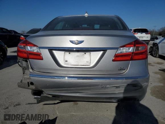 2012 Hyundai Genesis 5.0L with VIN KMHGC4DH3CU162548, listed as a Copart auction lot 83465724 with 121,836 mi miles and Salvage Title. Bid and sale history available at carsss.com. Image 6.