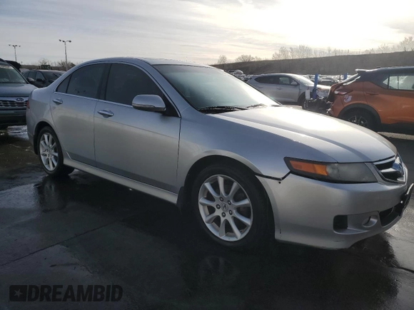 2006 Acura TSX with VIN JH4CL96836C024613, listed as a Copart auction lot 49825475 with 245,549 mi miles and Salvage Title. Bid and sale history available at carsss.com. Image 4.