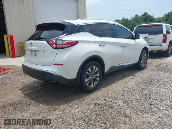 2015 Nissan Murano Platinum with VIN 5N1AZ2MG6FN258074, listed as a IAAI auction lot 42478398 with 219,761 mi miles and . Bid and sale history available at DreamBid. Image 4.