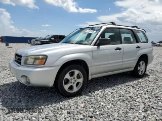 2003 Subaru Forester XS with VIN JF1SG65613H719497, listed as a Copart auction lot 61745045 with 141,079 mi miles and Salvage title. Bid and sale history available at DreamBid. Image 1.