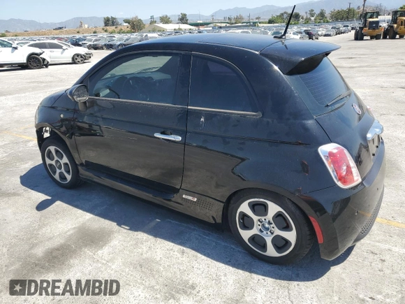 2015 FIAT 500e with VIN 3C3CFFGE3FT642311, listed as a Copart auction lot 57159595 with Not provided miles and Clean title. Bid and sale history available at DreamBid. Image 2.