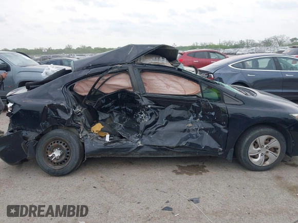 2015 Honda Civic LX with VIN 19XFB2F54FE062844, listed as a IAAI auction lot 42060674 with Not Provided miles and . Bid and sale history available at DreamBid. Image 13.