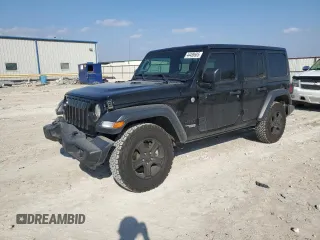 2018 Jeep Wrangler Unlimited Sport S with VIN 1C4HJXDN3JW222769, listed as a Copart auction lot 44489685 with 51,864 mi miles and Clean title. Bid and sale history available at DreamBid. Image 1.
