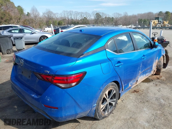 2021 Nissan Sentra SV with VIN 3N1AB8CV1MY204499, listed as a IAAI auction lot 41678411 with 60,813 mi miles and . Bid and sale history available at DreamBid. Image 4.