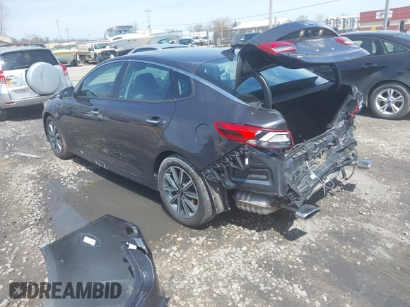 2019 Kia Optima EX with VIN 5XXGU4L19KG307229, listed as a IAAI auction lot 42159106 with 42,412 mi miles. Bid and sale history available at carsss.com. Image 3.
