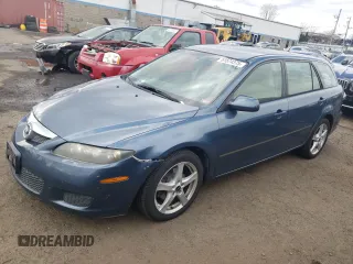 2006 Mazda 6 S Sport VE with VIN 1YVHP82D865M04666, listed as a Copart auction lot 51574375 with 130,021 mi miles and Salvage Title. Bid and sale history available at carsss.com. Image 1.