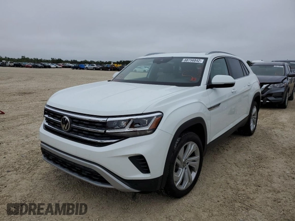 2021 Volkswagen Atlas SEL with VIN 1V2BE2CA8MC221214, listed as a Copart auction lot 68756842 with 19,915 mi miles and . Bid and sale history available at DreamBid. Image 1.