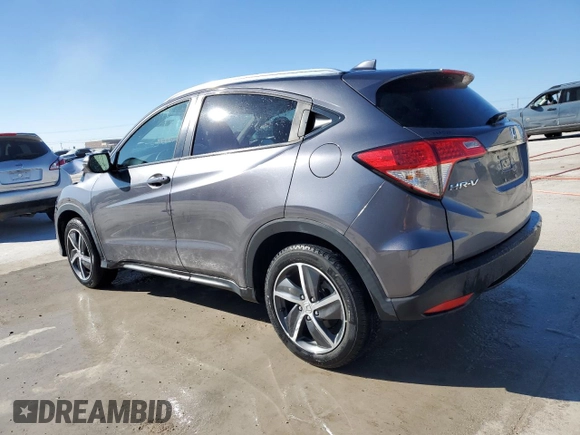 2021 Honda HR-V EX-L with VIN 3CZRU5H7XMM704598, listed as a Copart auction lot 41917455 with 23,637 mi miles and Salvage Title. Bid and sale history available at carsss.com. Image 2.