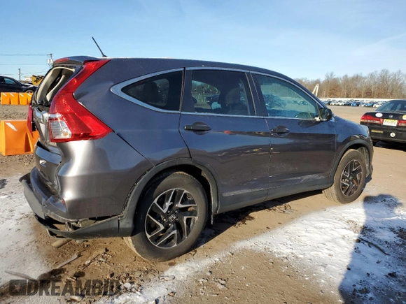 2016 Honda CR-V SE with VIN 5J6RM4H49GL103513, listed as a Copart auction lot 85911354 with 90,434 mi miles and Salvage Title. Bid and sale history available at carsss.com. Image 3.
