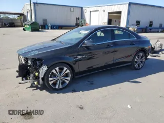 2019 Mercedes-Benz CLA with VIN WDDSJ4EB6KN721829, listed as a Copart auction lot 45886493 with 99,707 mi miles. Bid and sale history available at carsss.com. Image 1.