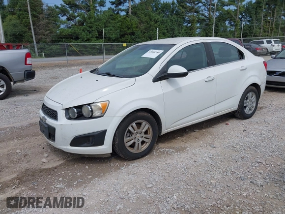 2012 Chevrolet Sonic LT with VIN 1G1JC5SH1C4126756, listed as a IAAI auction lot 42868558 with 163,633 mi miles and . Bid and sale history available at DreamBid. Image 2.