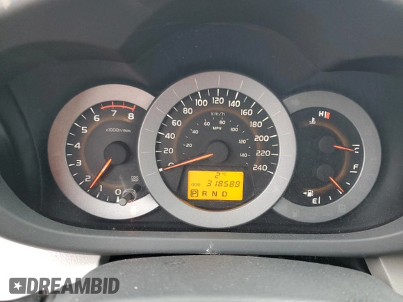 2011 Toyota RAV4 with VIN 2T3JK4DV8BW054687, listed as a Copart auction lot 47248665 with 318,588 mi miles and Clean Title. Bid and sale history available at carsss.com. Image 9.