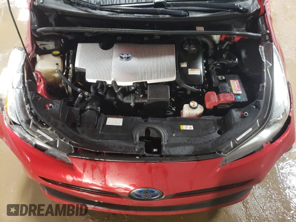 2019 Toyota Prius L Eco z VIN JTDKARFUXK3075083, wystawiony jako Copart lot #43968505 z przebiegiem 72 396 mil mil oraz Szkoda całkowita • Salvage title. Historia ofert i sprzedaży dostępna na DreamBid. Obrazek 11.