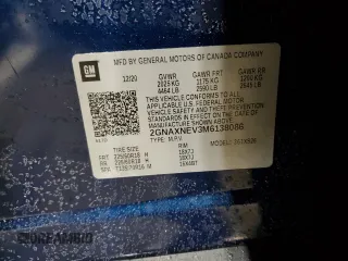 2021 Chevrolet Equinox Premier z VIN 2GNAXNEV3M6138086, wystawiony jako Copart lot #41781105 z przebiegiem 18 008 mil mil oraz Szkoda całkowita • Salvage title. Historia ofert i sprzedaży dostępna na DreamBid. Obrazek 14.