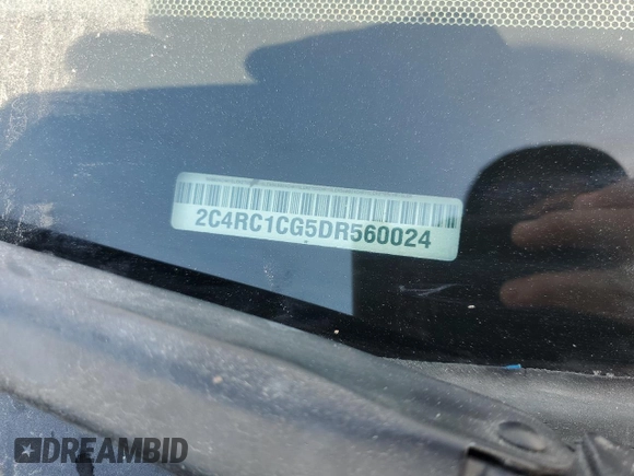 2013 Chrysler Town & Country Touring L with VIN 2C4RC1CG5DR560024, listed as a Copart auction lot 47665335 with Not Provided miles and Salvage Title. Bid and sale history available at DreamBid. Image 14.