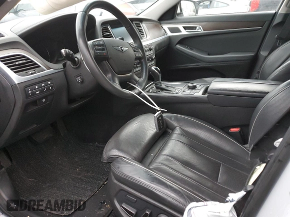 2017 Genesis G80 3.8L with VIN KMHGN4JE0HU184356, listed as a Copart auction lot 83612364 with 115,558 mi miles and Salvage Title. Bid and sale history available at DreamBid. Image 7.