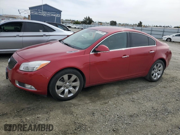 2012 Buick Regal Turbo Premium 1 z VIN 2G4GS5EV4C9202713, wystawiony jako Copart lot #49727805 z przebiegiem 146 393 mil mil oraz Szkoda całkowita • Salvage title. Historia ofert i sprzedaży dostępna na DreamBid. Obrazek 1.