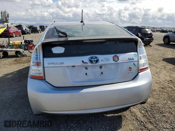 2010 Toyota Prius II with VIN JTDKN3DU2A0143686, listed as a Copart auction lot 53565685 with 192,220 mi miles and Salvage Title. Bid and sale history available at carsss.com. Image 6.