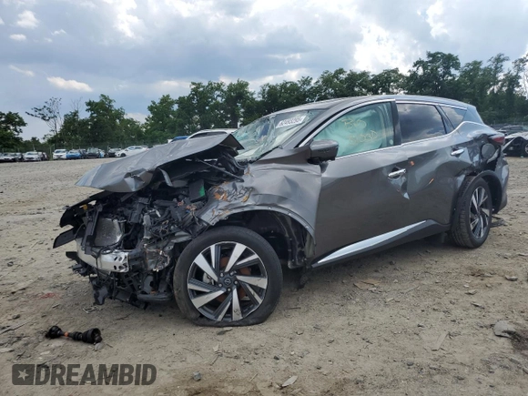 2023 Nissan Murano SL z VIN 5N1AZ2CSXPC119536, wystawiony jako Copart lot #62493295 z przebiegiem Nie podano mil oraz Nie do naprawy • Non repairable. Historia ofert i sprzedaży dostępna na DreamBid. Obrazek 1.