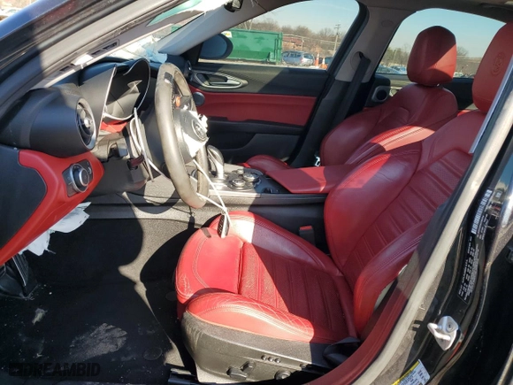 2018 Alfa Romeo Giulia Ti Sport with VIN ZARFAEEN6J7564744, listed as a Copart auction lot 85577794 with 59,395 mi miles and Salvage Title. Bid and sale history available at carsss.com. Image 7.