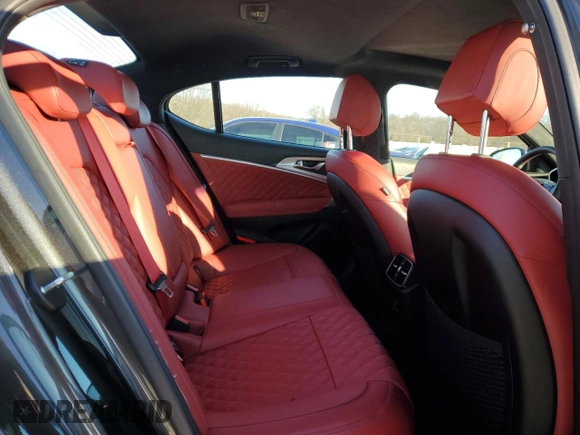 2023 Genesis G70 3.3T with VIN KMTG54TE1PU129108, listed as a Copart auction lot 89346275 with 22,457 mi miles and Salvage Title. Bid and sale history available at DreamBid. Image 10.