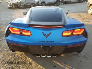 2015 Chevrolet Corvette 1LT with VIN 1G1YB2D73F5109816, listed as a Copart auction lot 80187414 with 0 mi miles and Salvage Title. Bid and sale history available at carsss.com. Image 6.