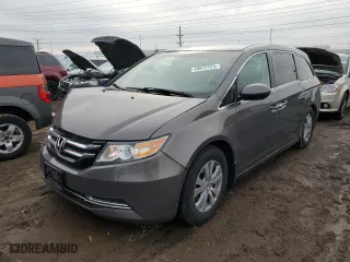 2014 Honda Odyssey EX with VIN 5FNRL5H46EB025271, listed as a Copart auction lot 49872725 with 80,321 mi miles and Salvage Title. Bid and sale history available at carsss.com. Image 1.