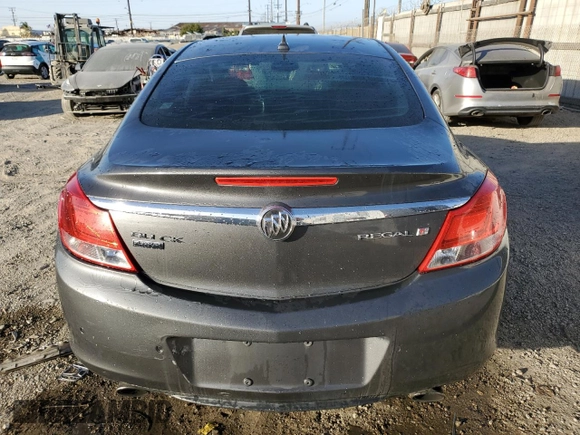 2011 Buick Regal CXL Turbo TO1 with VIN W04GV5EV5B1140439, listed as a Copart auction lot 41650095 with 135,491 mi miles and Salvage Title. Bid and sale history available at carsss.com. Image 6.