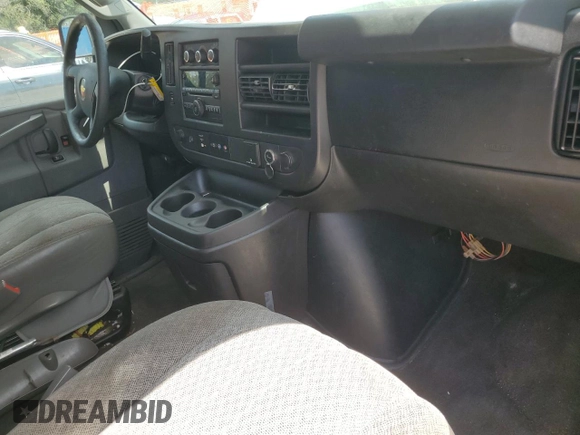 2017 Chevrolet Express Passenger LT with VIN 1GAZGPFG2H1180404, listed as a Copart auction lot 56962715 with 89,706 mi miles and Salvage title. Bid and sale history available at DreamBid. Image 8.