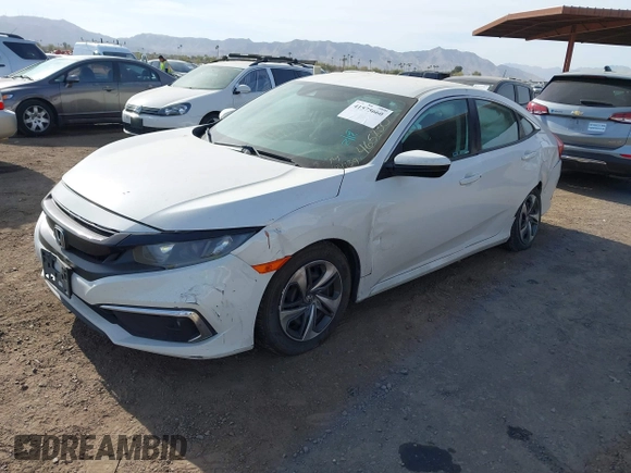 2019 Honda Civic Sedan LX with VIN 2HGFC2F62KH573149, listed as a IAAI auction lot 41575660 with 104,139 mi miles. Bid and sale history available at carsss.com. Image 17.
