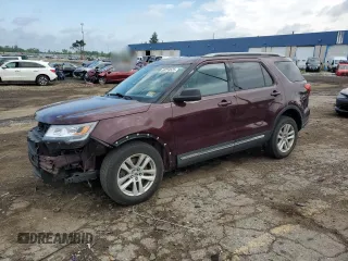 2018 Ford Explorer XLT z VIN 1FM5K8D89JGA11100, wystawiony jako Copart lot #59753525 z przebiegiem 46 676 mil mil oraz Czysty tytuł • Clean title. Historia ofert i sprzedaży dostępna na DreamBid. Obrazek 1.