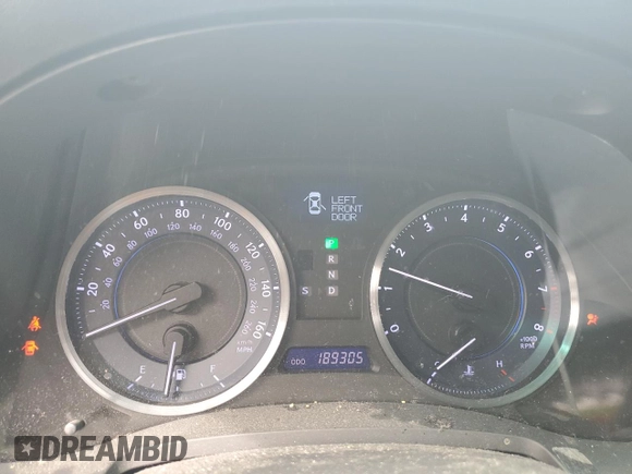 2012 Lexus IS 250 with VIN JTHBF5C2XC5176271, listed as a Copart auction lot 50239695 with 189,305 mi miles and Salvage Title. Bid and sale history available at DreamBid. Image 9.