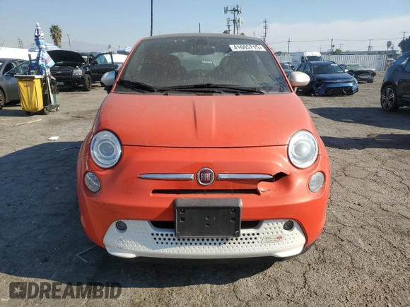 2016 FIAT 500e with VIN 3C3CFFGE4GT184019, listed as a Copart auction lot 41605715 with 36,051 mi miles and Clean title. Bid and sale history available at DreamBid. Image 5.