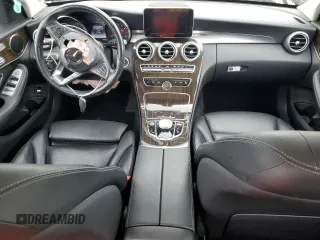 2017 Mercedes-Benz C 300 with VIN 55SWF4KB7HU217300, listed as a Copart auction lot 58961125 with 101,054 mi miles and Salvage title. Bid and sale history available at DreamBid. Image 8.