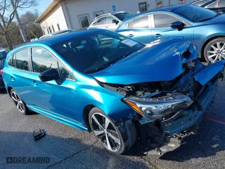 2017 Subaru Impreza Sport with VIN 4S3GTAK61H3733276, listed as a IAAI auction lot 41357393 with 97,973 mi miles. Bid and sale history available at carsss.com. Image 1.