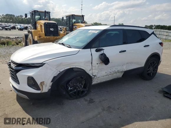 2020 Chevrolet Blazer LT with VIN 3GNKBCRS4LS720401, listed as a Copart auction lot 60222385 with 69,191 mi miles and Salvage title. Bid and sale history available at DreamBid. Image 1.