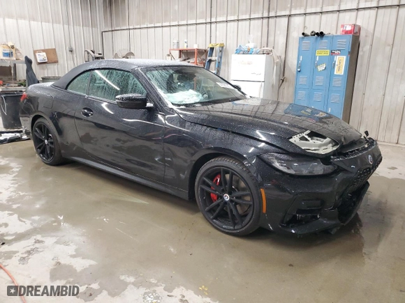 2022 BMW 4 Series M440i xDrive with VIN WBA63AT08NCK30746, listed as a Copart auction lot 42396935 with 0 mi miles and Salvage Title. Bid and sale history available at carsss.com. Image 4.