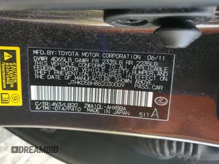 2011 Lexus CT 200h z VIN JTHKD5BH8B2030009, wystawiony jako Copart lot #57466375 z przebiegiem 70 886 mil mil oraz Szkoda całkowita • Salvage title. Historia ofert i sprzedaży dostępna na DreamBid. Obrazek 12.
