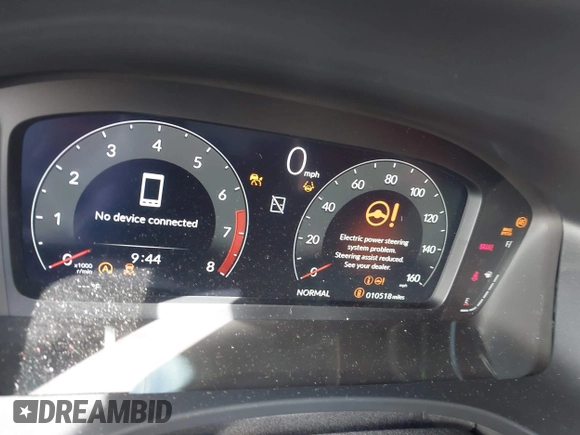 2024 Acura Integra Technology with VIN 19UDE4G72RA007800, listed as a IAAI auction lot 41953759 with 10,518 mi miles and . Bid and sale history available at DreamBid. Image 7.