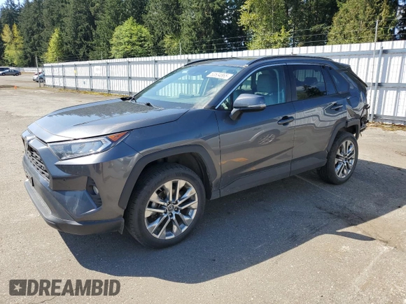 2019 Toyota RAV4 XLE Premium with VIN 2T3A1RFV6KC056792, listed as a Copart auction lot 53534865 with 80,109 mi miles and Salvage Title. Bid and sale history available at carsss.com. Image 1.
