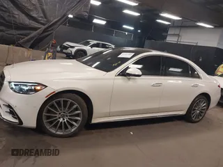 2023 Mercedes-Benz S-Class S 580 with VIN W1K6G7GB5PA218791, listed as a IAAI auction lot 41207504 with 31,107 mi miles. Bid and sale history available at carsss.com. Image 14.