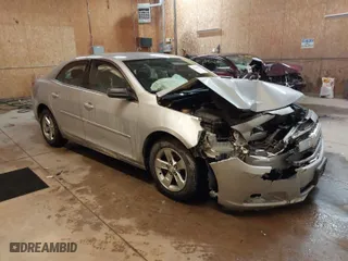 2013 Chevrolet Malibu LS with VIN 1G11B5SA6DF256933, listed as a IAAI auction lot 41598872 with 142,931 mi miles. Bid and sale history available at carsss.com. Image 1.