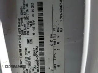 2022 Ford F-350 with VIN 1FD8X3HN7NEC74253, listed as a Copart auction lot 48865955 with Not provided miles and Salvage title. Bid and sale history available at DreamBid. Image 12.