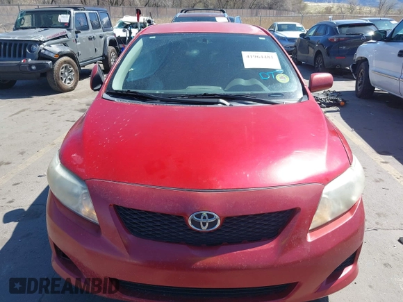 2009 Toyota Corolla with VIN 2T1BU40E19C105746, listed as a IAAI auction lot 41964481 with 261,136 mi miles. Bid and sale history available at carsss.com. Image 12.