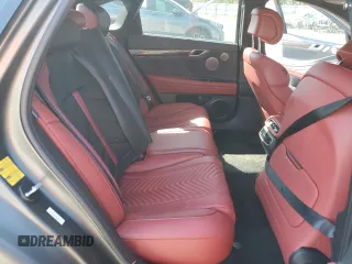 2023 Genesis G80 Sport with VIN KMTGB4SD5PU165546, listed as a Copart auction lot 75081954 with 8,466 mi miles and Non Repairable. Bid and sale history available at DreamBid. Image 10.