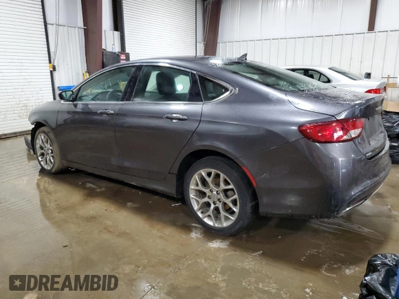 2016 Chrysler 200 C with VIN 1C3CCCEG5GN114637, listed as a Copart auction lot 47175625 with 0 mi miles and Salvage Title. Bid and sale history available at carsss.com. Image 2.