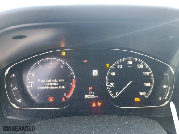 2018 Honda Accord Sedan Sport 1.5T with VIN 1HGCV1F31JA060713, listed as a Copart auction lot 48575805 with 86,362 mi miles and Salvage Title. Bid and sale history available at carsss.com. Image 9.