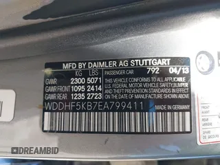 2014 Mercedes-Benz E 350 Sport with VIN WDDHF5KB7EA799411, listed as a IAAI auction lot 42287331 with 192,595 mi miles and . Bid and sale history available at DreamBid. Image 9.