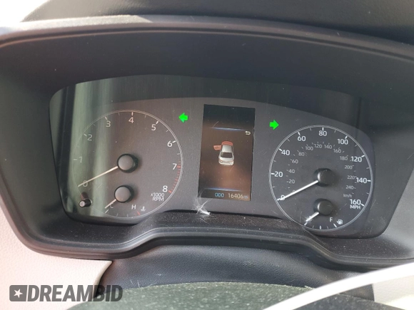 2024 Toyota Corolla LE with VIN 5YFB4MDE4RP117593, listed as a Copart auction lot 52228245 with 16,406 mi miles and Salvage Title. Bid and sale history available at DreamBid. Image 9.